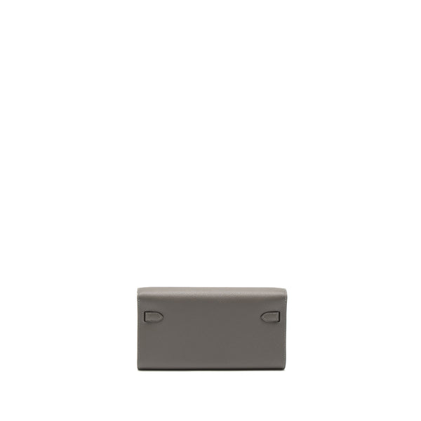 Hermes Kelly to Go Epsom Gris Meyer GHW Stamp U