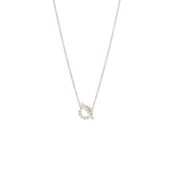 Hermes Finesse Pendant White Gold Diamonds