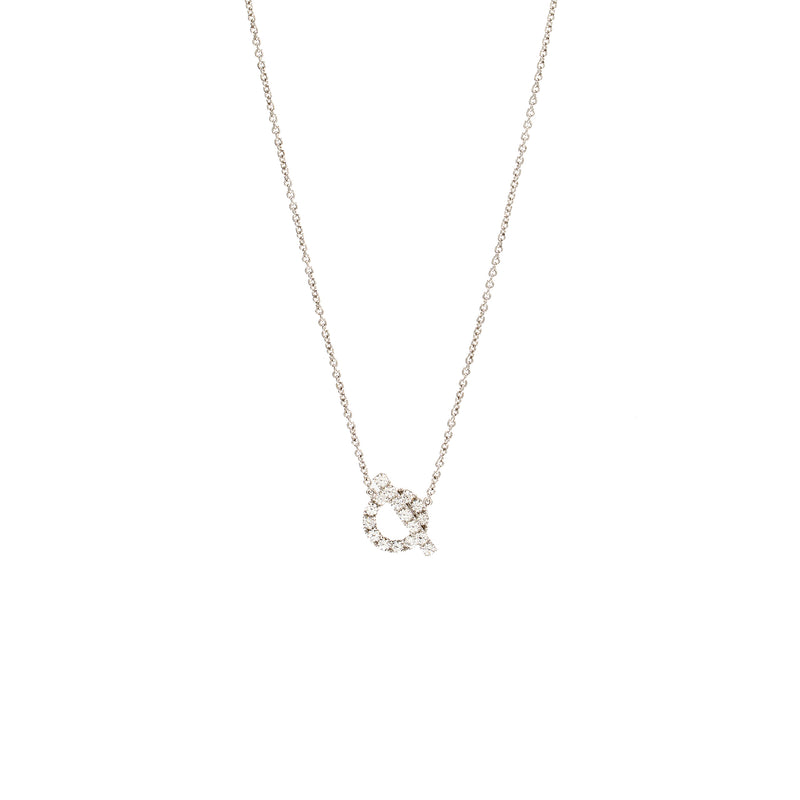 Hermes Finesse Pendant White Gold Diamonds