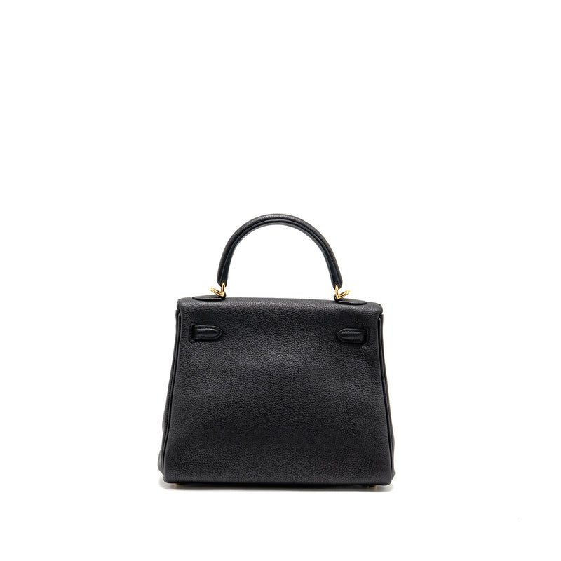 Hermes Kelly 25 Togo Black GHW Stamp U