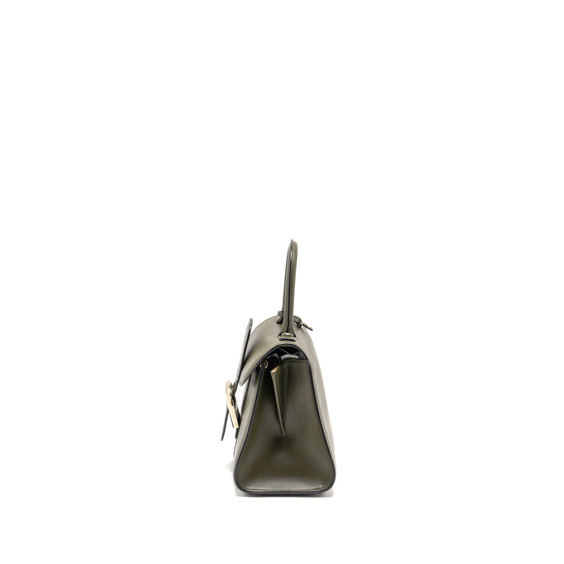 Delvaux Mini Brilliant Bag Calfskin Olive LGHW