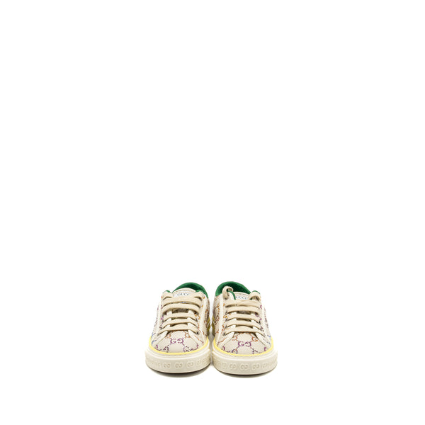 Gucci Size 37.5 Tennis 1977 Sneaker Canvas/ Crystal Multicolour