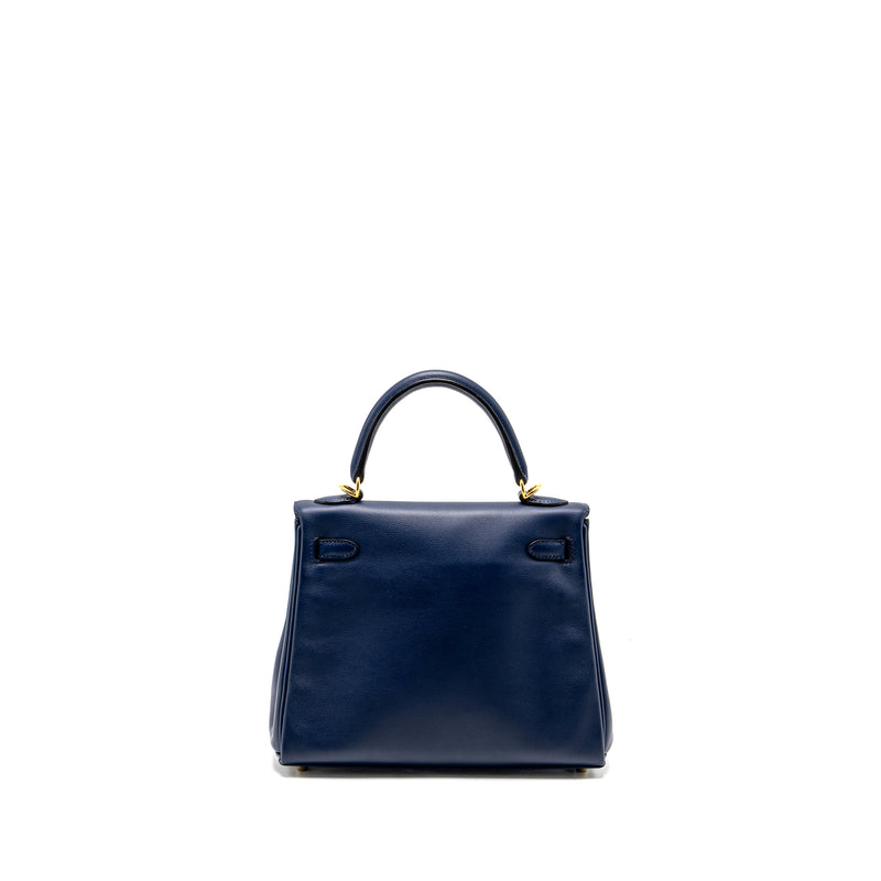 Hermes Kelly 25 Swift Bleu Navy GHW Stamp Y