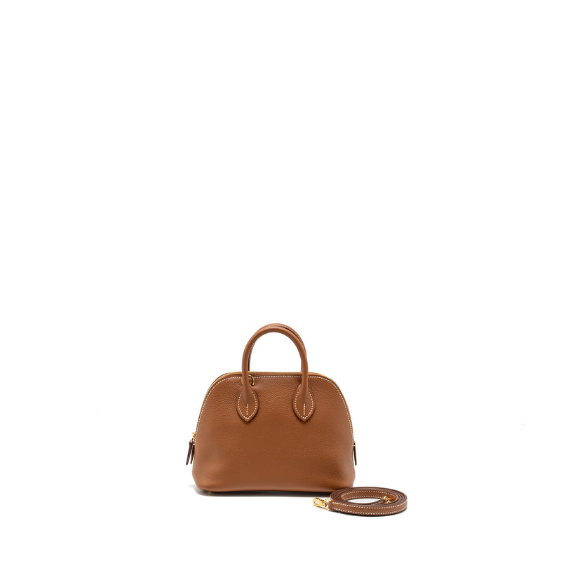 Hermes Mini Bolide evercolor gold GHW stamp B