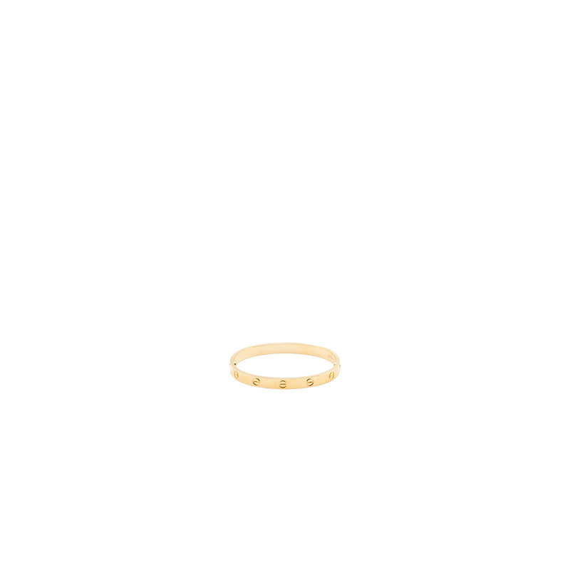 Cartier size 17 love bracelet yellow gold