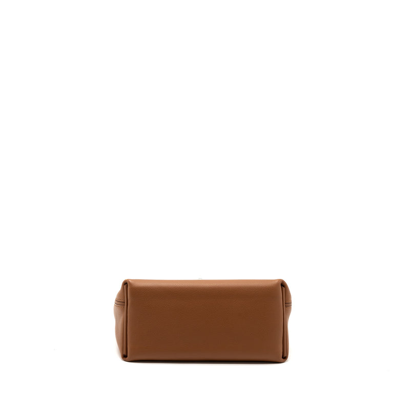 Hermes mini 24/24 2424-21 bag evercolor / swift gold SHW stamp U