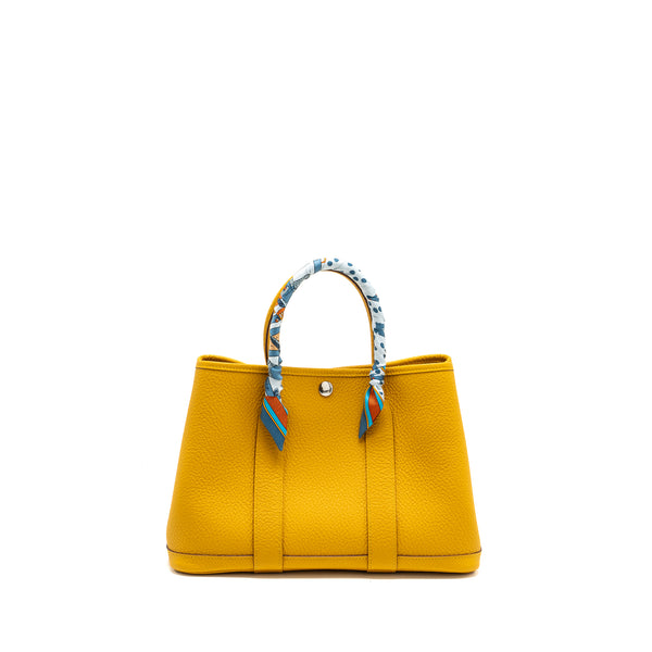Hermes garden party 30 Country 9D Jaune Ambre SHW Stamp Y