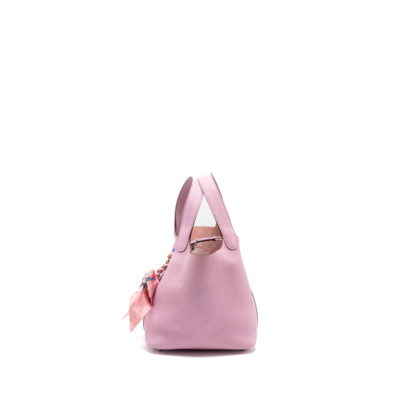 Hermes picotin 18 Lock Bag Clemence X9 Mauve Sylvestre SHW Stamp U