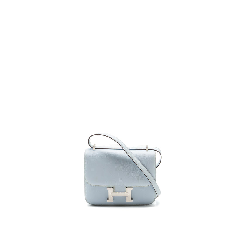 hermes mini constance epsom blue brume SHW stamp Y