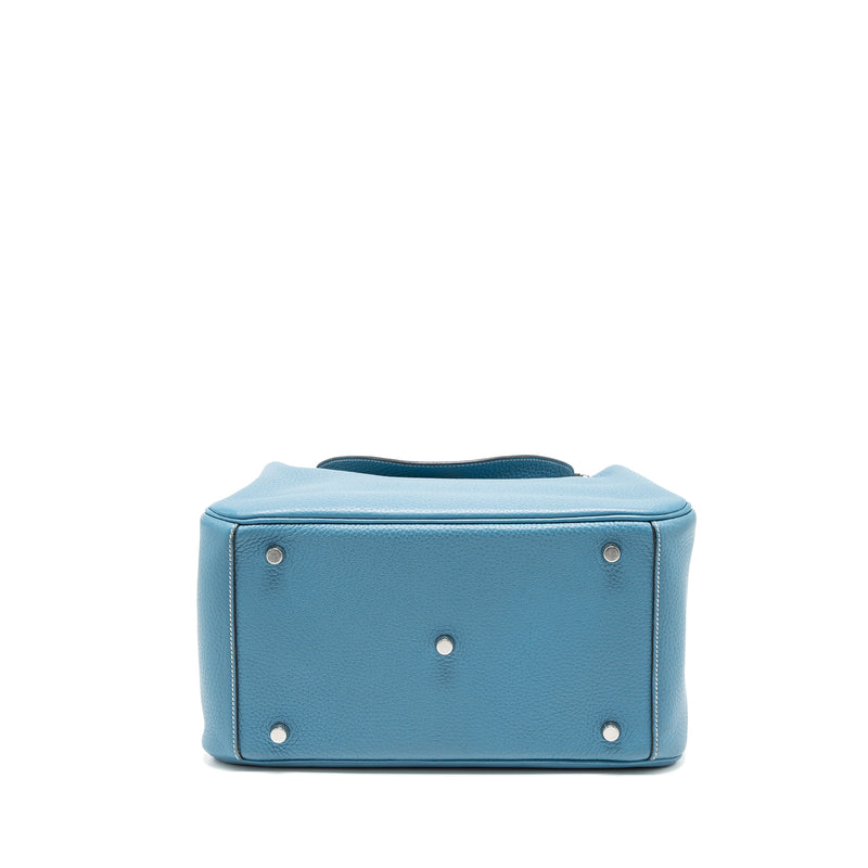 Hermes Lindy 30 Clemence Blue Jeans SHW Stamp T