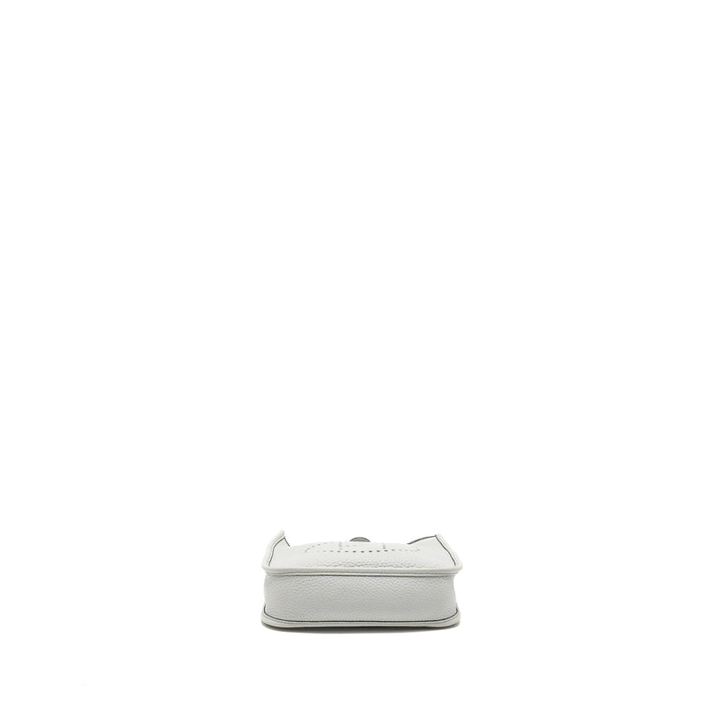 Hermes Mini Evelyne Clemence Blue Pale SHW Stamp U