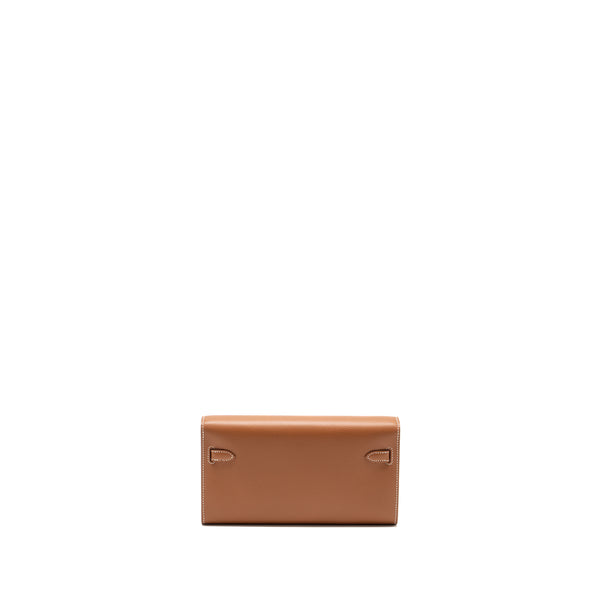 Hermes Kelly To Go Evercolor Gold SHW Stamp W