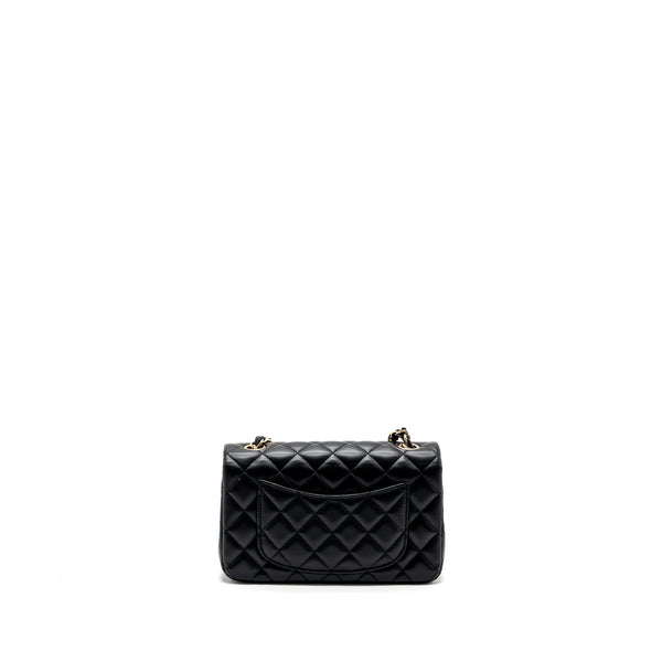 Chanel classic mini rectangular flap bag lambskin black GHW