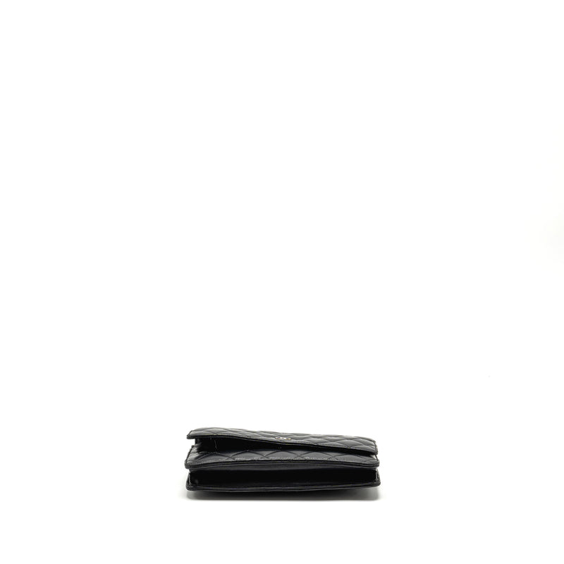 Chanel Classic Wallet On Chain Lambskin Black SHW