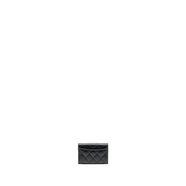 CHANEL CLASSIC flap card holder caviar black SHW (Microchip)