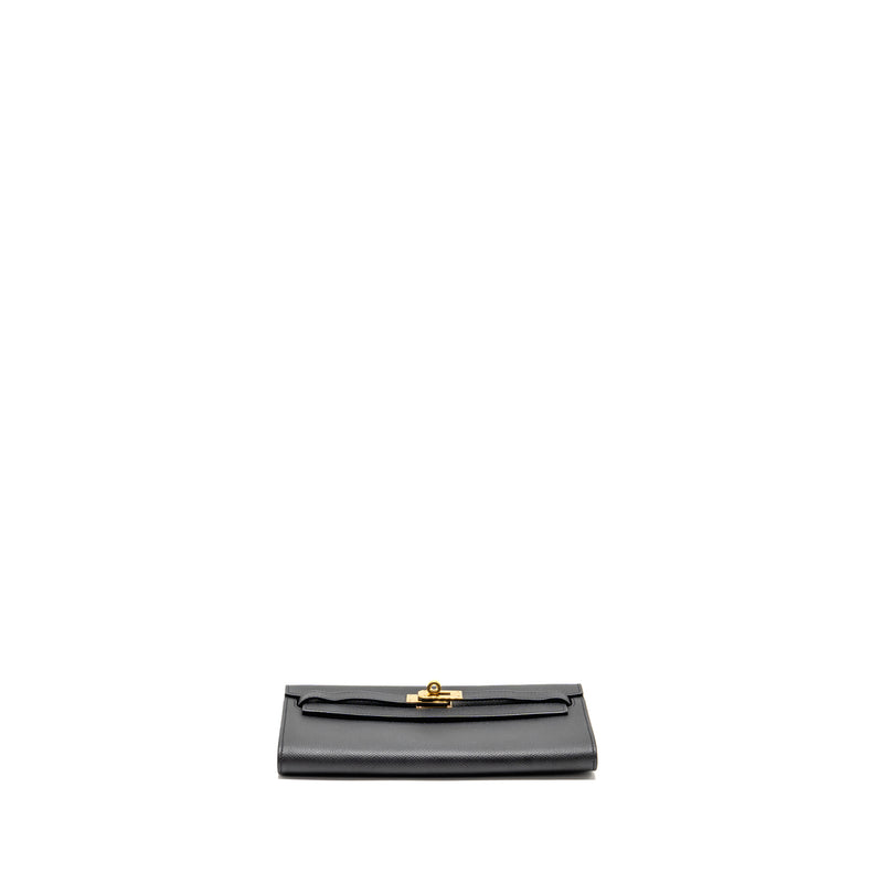 Hermes Classic Kelly To Go Epsom Black GHW stamp Z