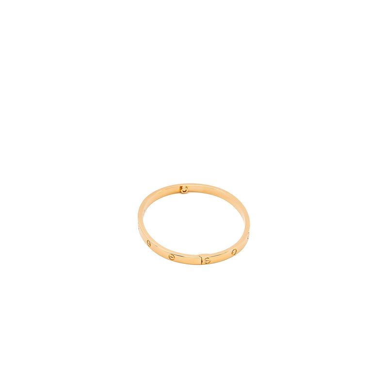 Cartier size 16 lovebracelet small model rose gold