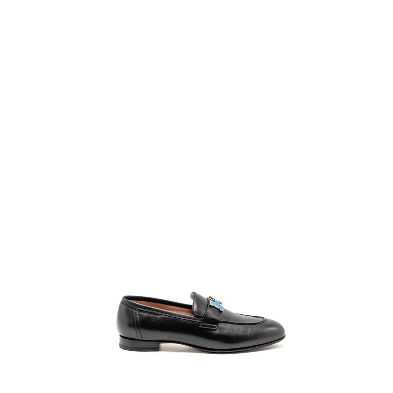 Hermes Size 37.5 Paris Loafer Calfskin Black SHW