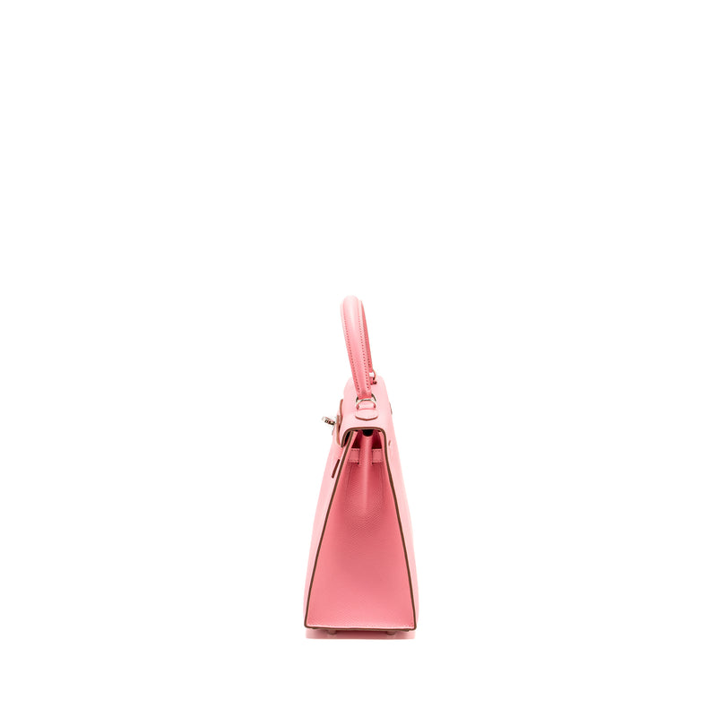 Hermes Kelly 25 Epsom 1Q Rose Confetti SHW Stamp Y