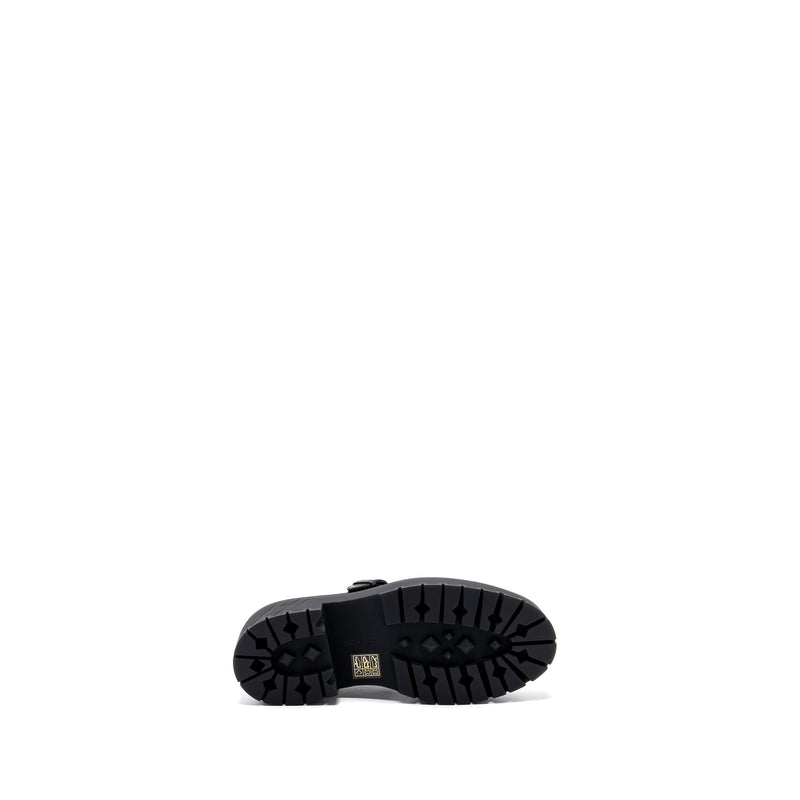 Hermes size 36 Hoxton Oxford shoes black SHW