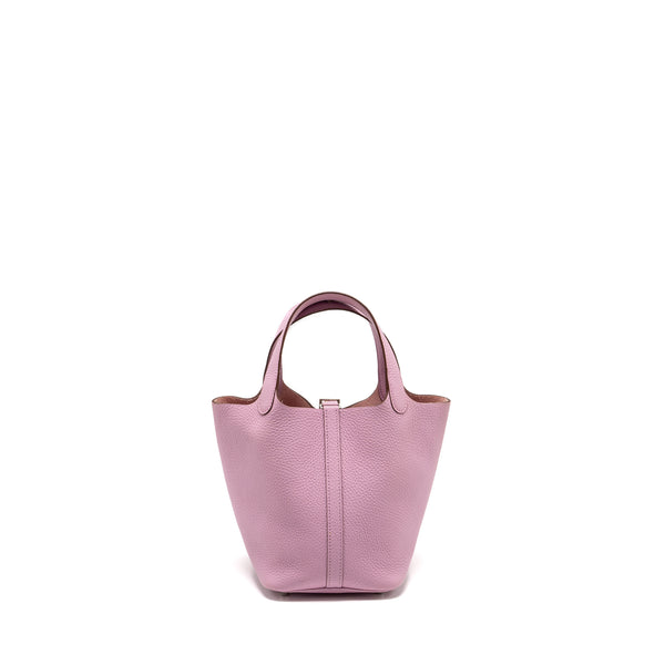 Hermes picotin 18 Lock Bag Clemence X9 Mauve Sylvestre SHW Stamp U