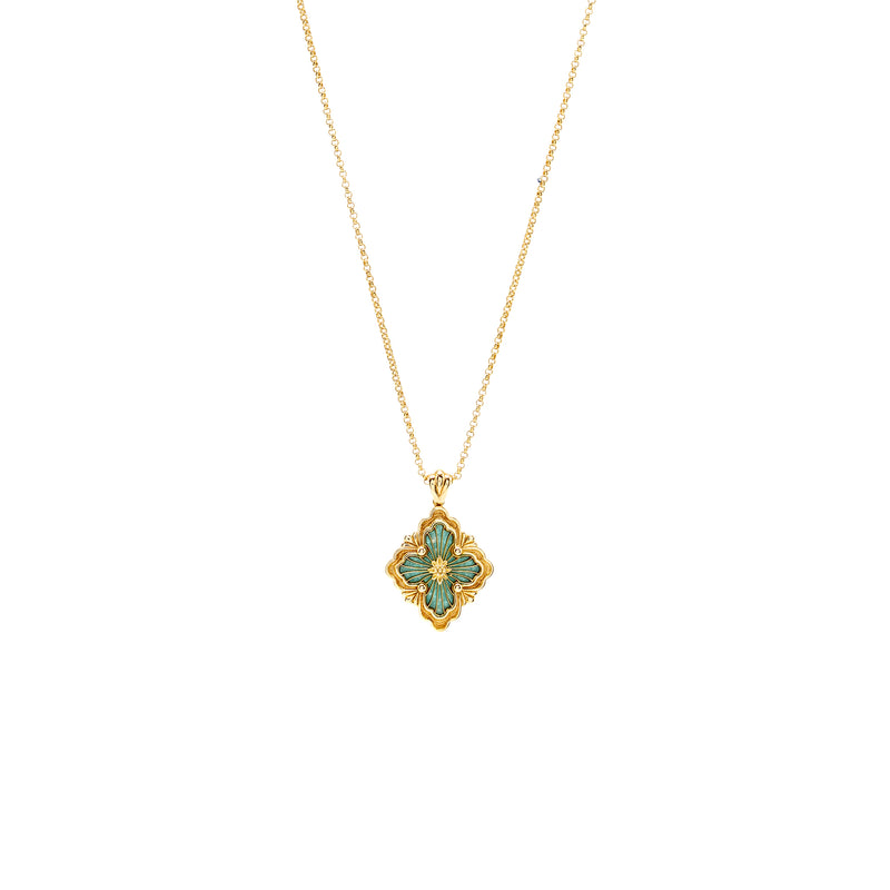 Buccellati Opera Tulle Pendant Yellow Gold, Amazonite