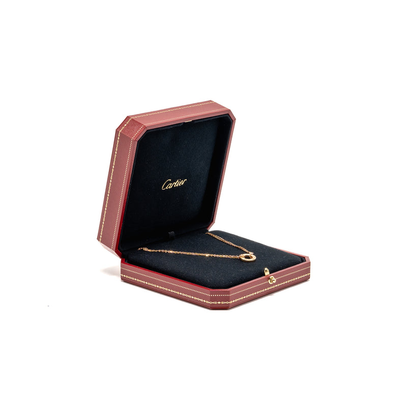Cartier love pendant 2 diamonds rose gold