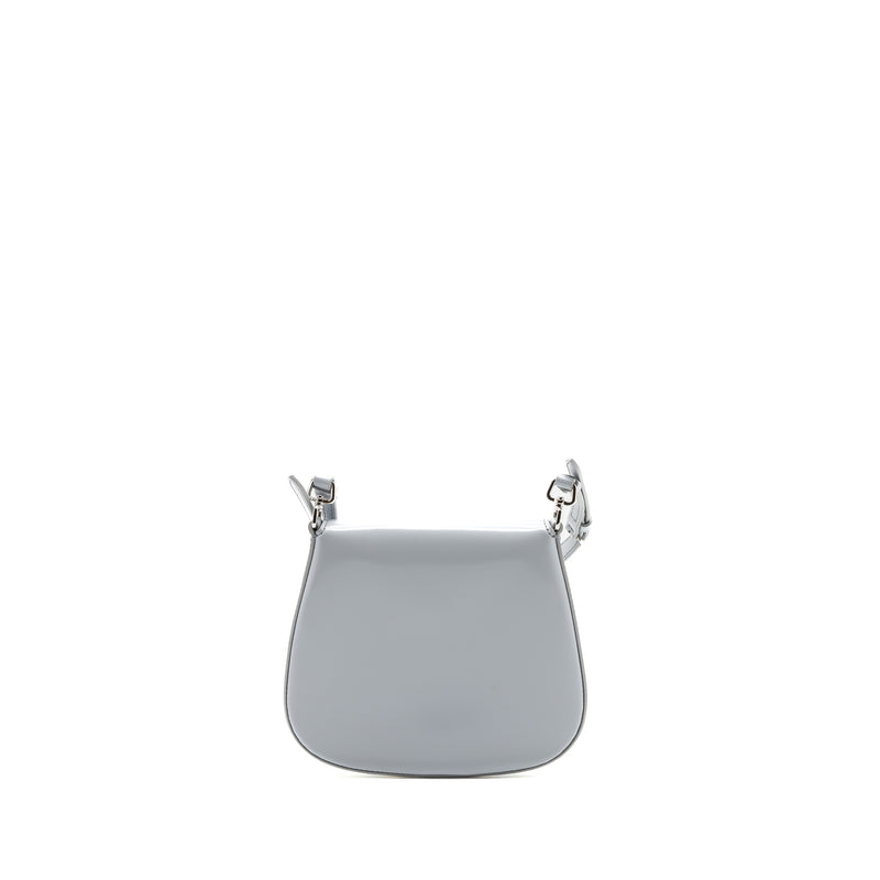 Prada Cleo Mini Bag Brushed Leather Cornflower blue SHW