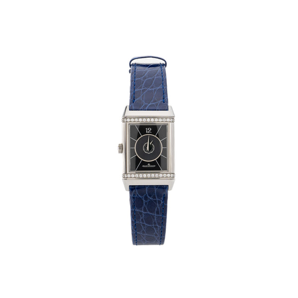 Jaeger Lecoultre Reverso Classic Steel Ladies Watch with Diamonds Q2578420