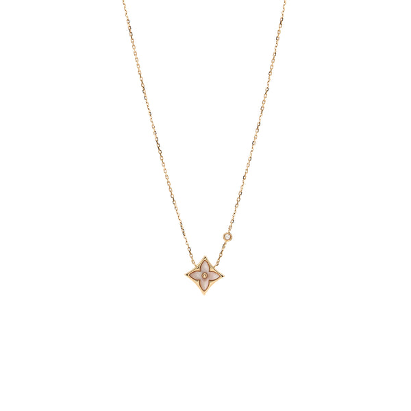 Louis Vuitton Color Blossom BB Star Pendant Pink Gold Mother Of Pearl/Diamond