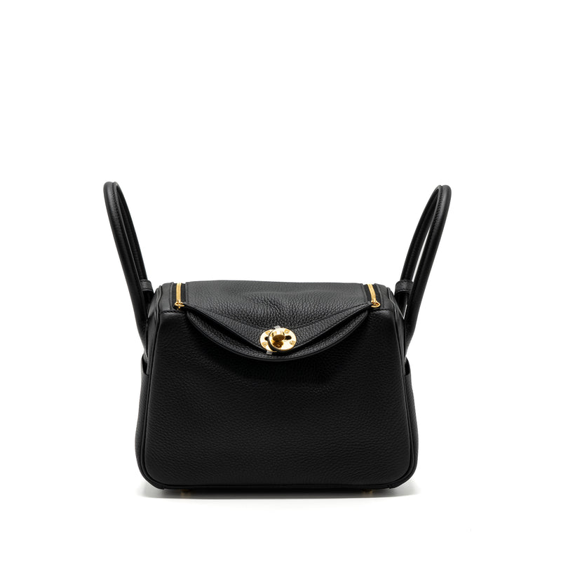 Hermes Lindy 26 Clemence Black GHW Stamp U