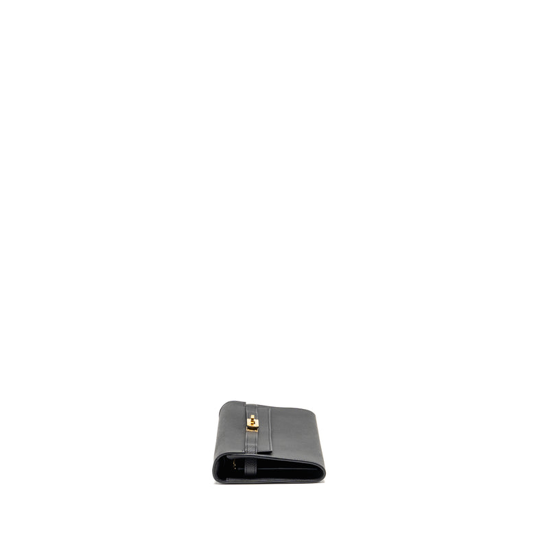 Hermes Classic Kelly To Go Epsom Black GHW stamp Z