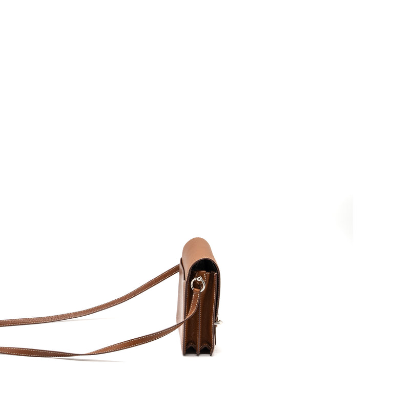 Hermes Mini Roulis Barenia Faubourg Fauve SHW Stamp D