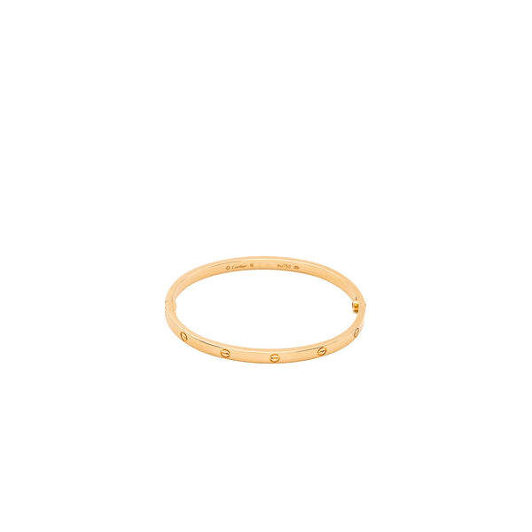 Cartier size 16 lovebracelet small model rose gold