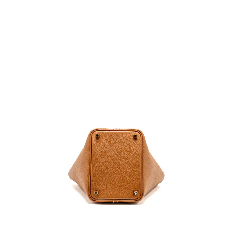 Hermes Picotin 18 Lock Bag Clemence Gold GHW Stamp B