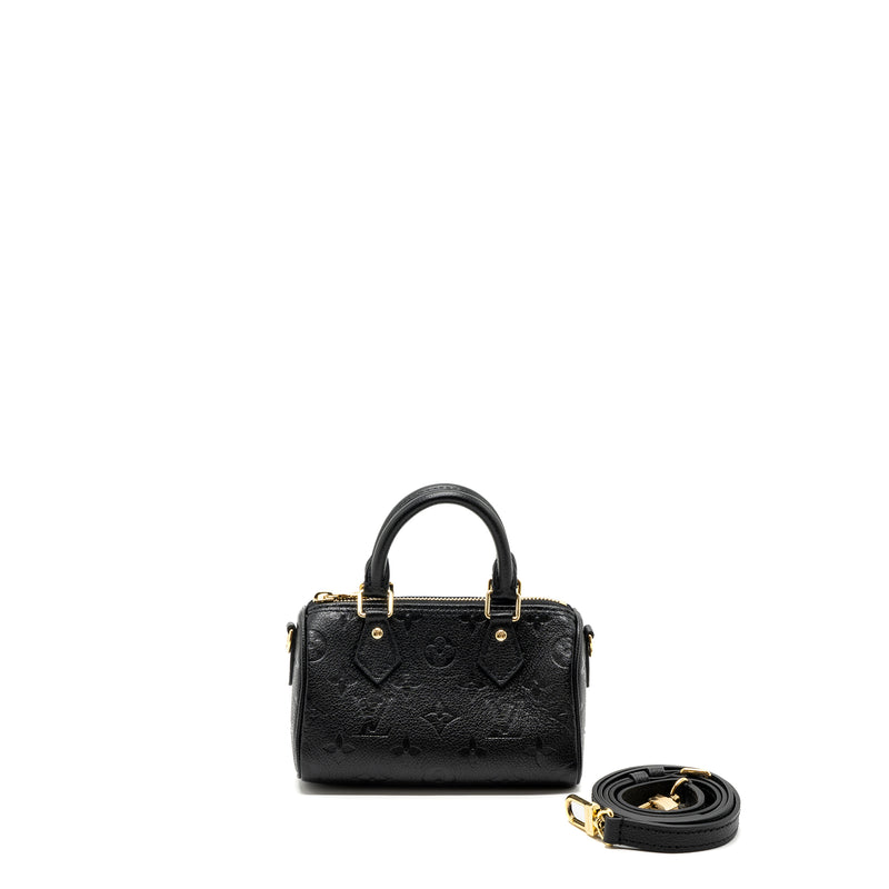 Louis Vuitton Nano Speedy Monogram Empreinte Black GHW(new version)