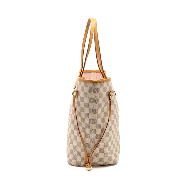Louis Vuitton Neverfull MM Damier Azur Canvas GHW