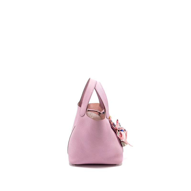 Hermes picotin 18 Lock Bag Clemence X9 Mauve Sylvestre SHW Stamp U