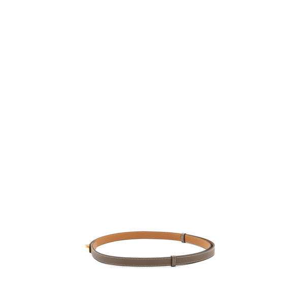 hermes classic kelly belt epsom etoupe RGHW stamp Y