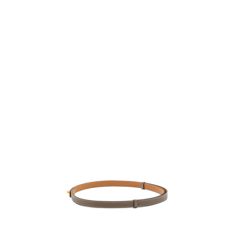 hermes classic kelly belt epsom etoupe RGHW stamp Y