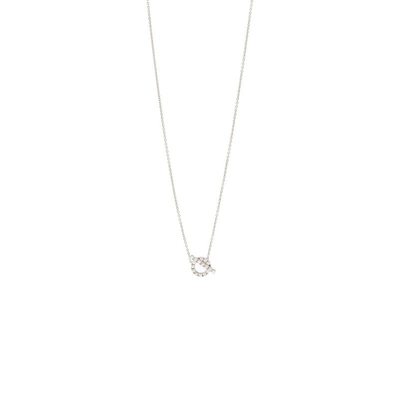 Hermes finesse necklace white gold, diamonds