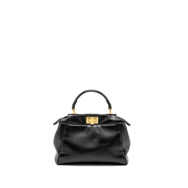 Fendi Mini Peekaboo Lambskin Black GHW