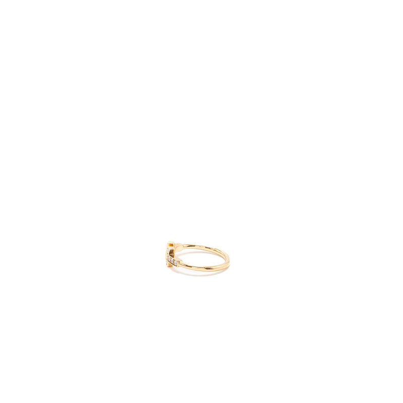 Tiffany size 6 T Diamonds Wire Ring in 18K Gold
