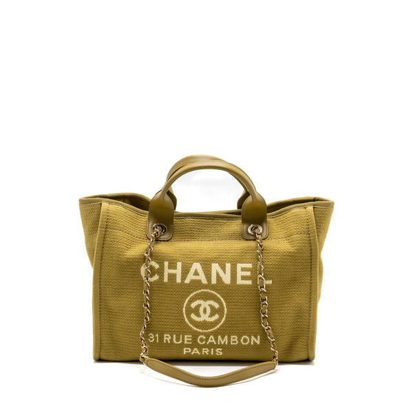 Chanel deauville discount canvas tote bag