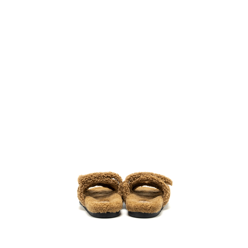 Hermes size 37 chypre sandals peau lainee mer Beige Argyle