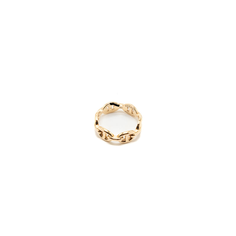 Hermes Size 50 Chaine D’ancre Enchainee Ring Small Model Rose Gold