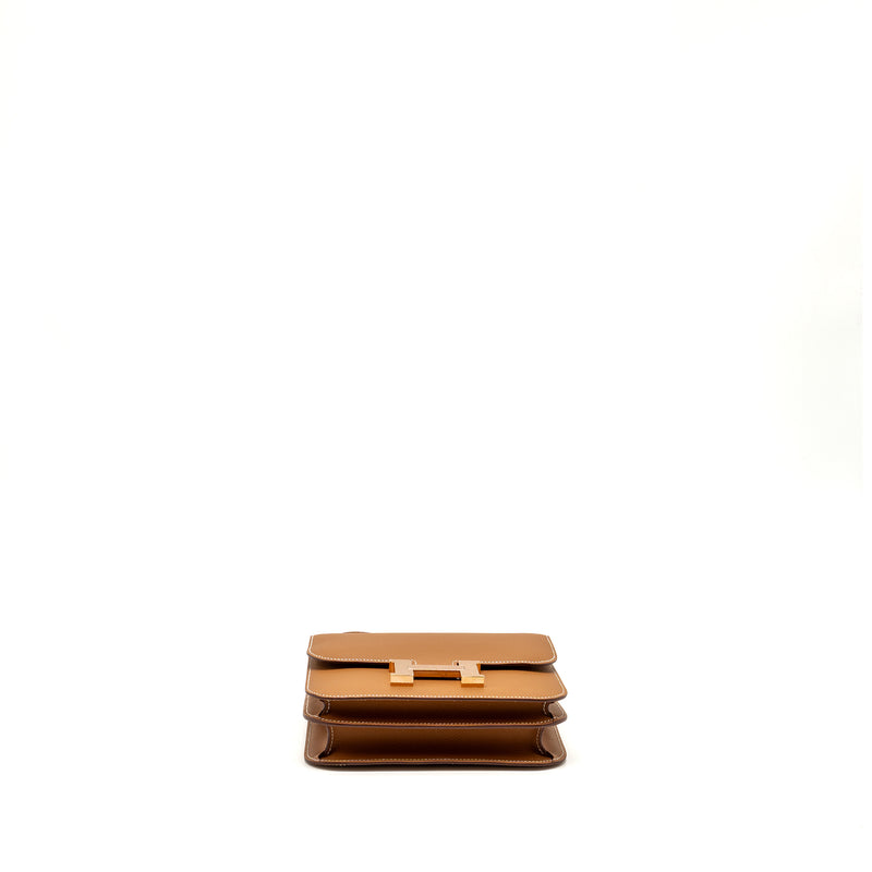 Hermes Mini Constance epsom Gold RGHW stamp B