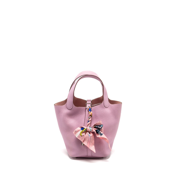 Hermes picotin 18 Lock Bag Clemence X9 Mauve Sylvestre SHW Stamp U
