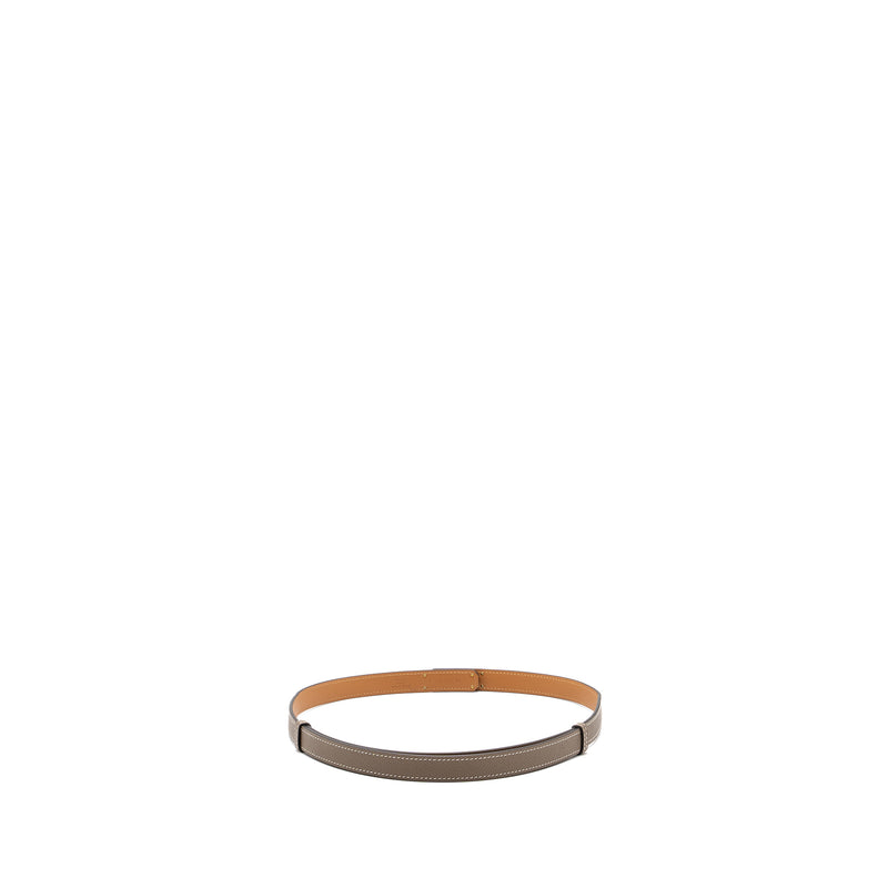 hermes classic kelly belt epsom etoupe RGHW stamp Y