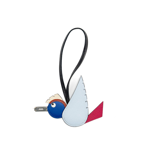 Hermes Birdy Charm multicolour SHW stamp K